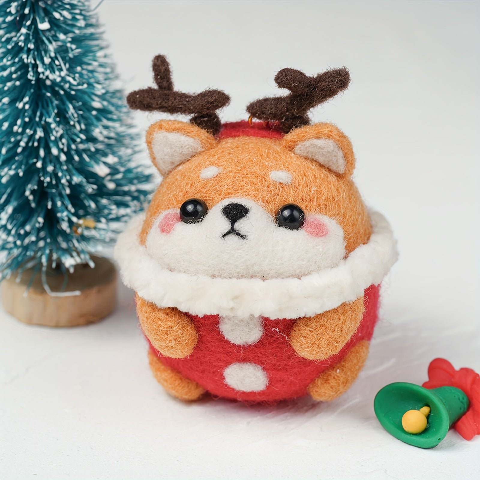 Needle Felting Kit for Beginners - Deer Shiba DIY Craft Material