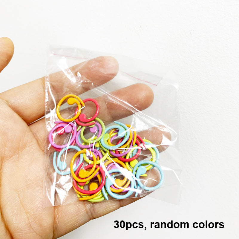 100pcs Zinc Alloy Knitting Stitch Markers Multicolor Crochet Stitch Lock