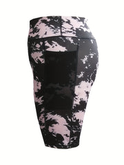 Tie Dye High Rise Waist Skinny Shorts