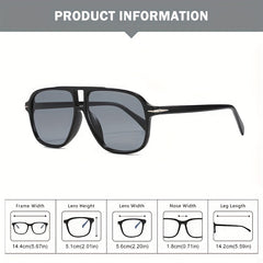 Large Frame Aviator UV Protection Sunglasses for Outdoor Activities