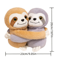 Hugging Sloth Brothers Two piece Set Plush Toys Simulation Sloth Plush Animal