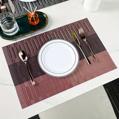 Woven Placemat Square Table Mat for Dining Table Washable Kitchen Placemat