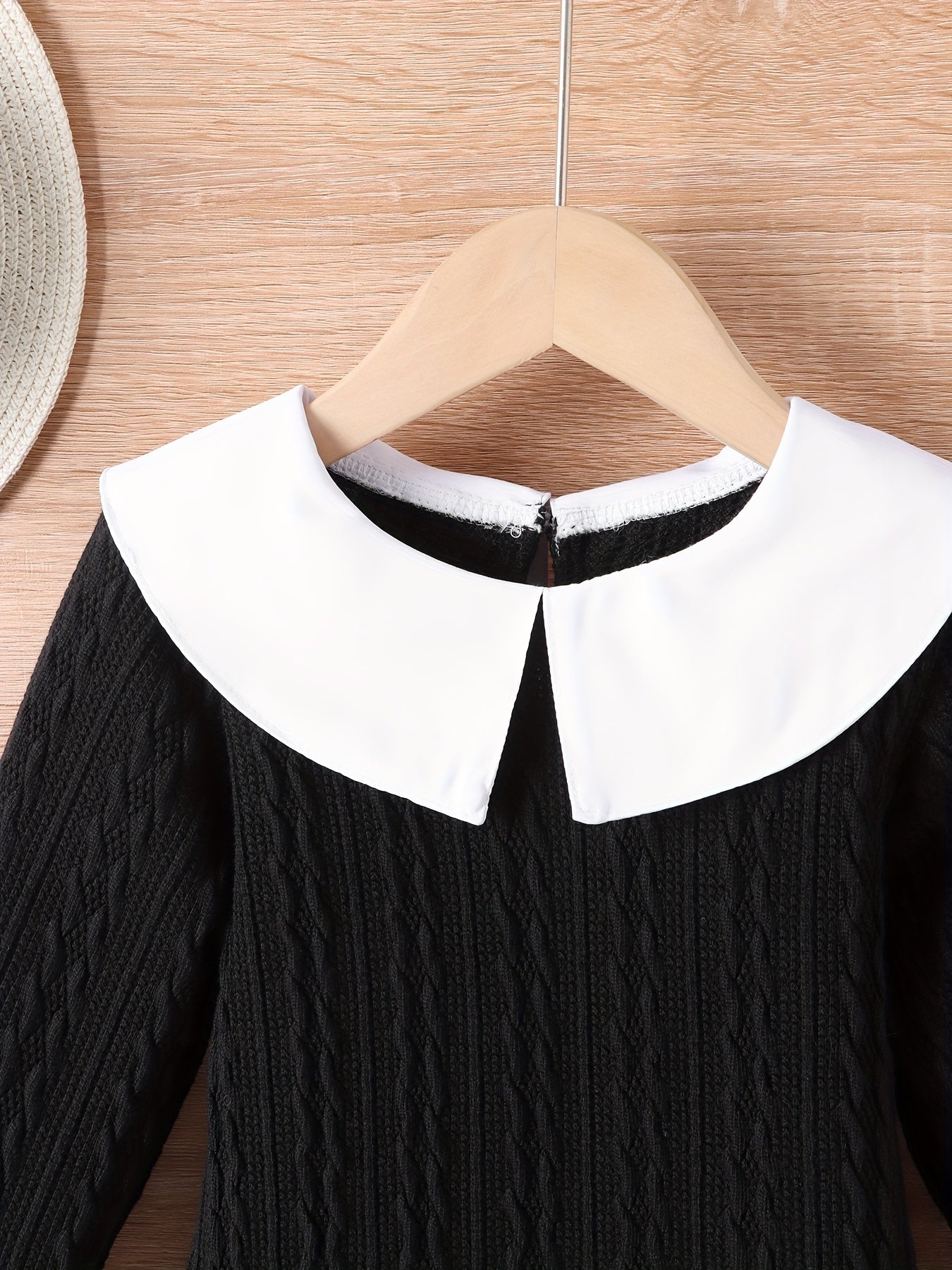 Girls' Colorblock Long Sleeve Dress for Party