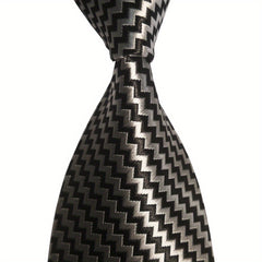 Men's Striped Plaid Tie Necktie