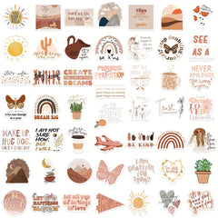 Boho Quote Stickers Waterproof Laptop Skateboard Guitar DIY Gift