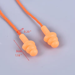 Silicone Earplugs with Waterproof Box Noise Reduction