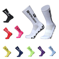 Anti Slip Silicone Football Socks - Secure Suction Grip - Enhance Performance