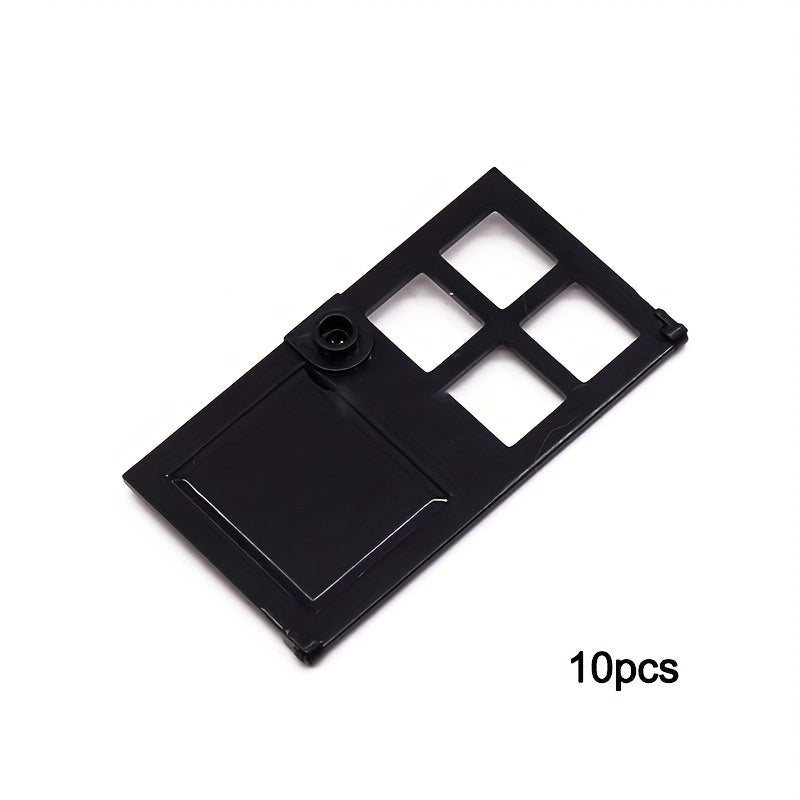 10pcs 1x4x6 Lattice Leaf Door Building Blocks Toy Construction