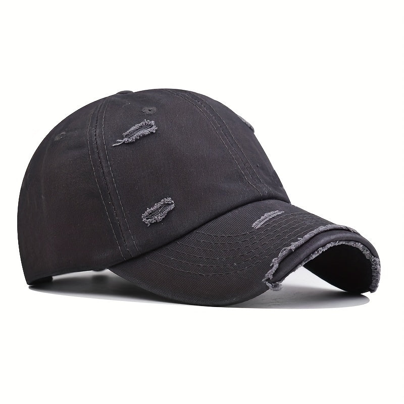 Solid Retro Dad Hat Baseball Cap Men's And Women's All Match Sports Cap