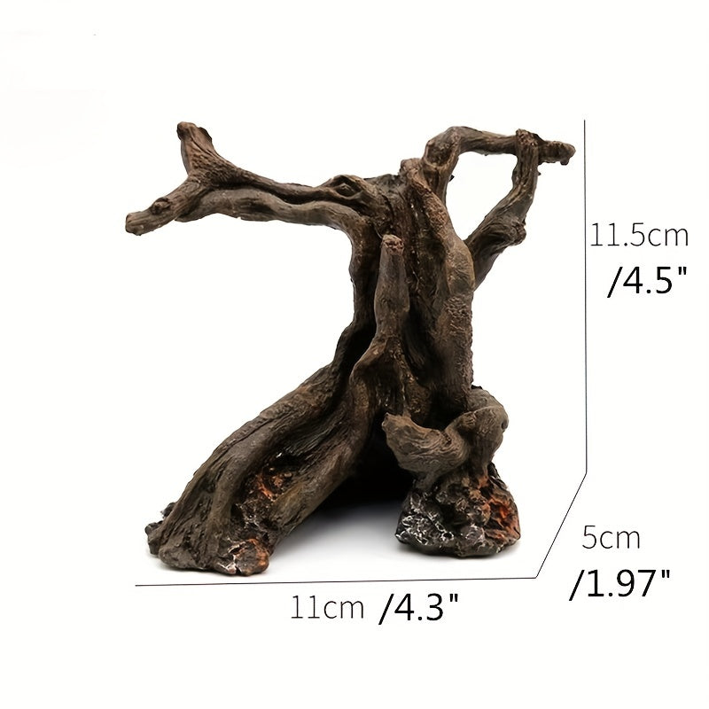 Aquarium Fish Tank Submerged Wood Ornaments Resin Crafts