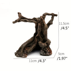 Aquarium Fish Tank Submerged Wood Ornaments Resin Crafts
