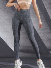 High Waist Stretch Leggings for Yoga Fitness Running with Pockets