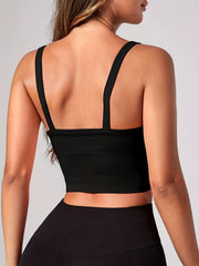Ribbed Yoga Sports Tank Top Quick Drying Cami Top