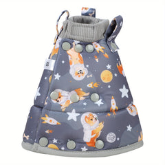 Adjustable Space Dog Graphic Cat Cone Collar