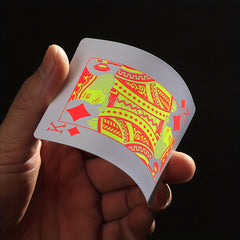 54pcs Fluorescent Waterproof Poker Deck for Poker Party Game
