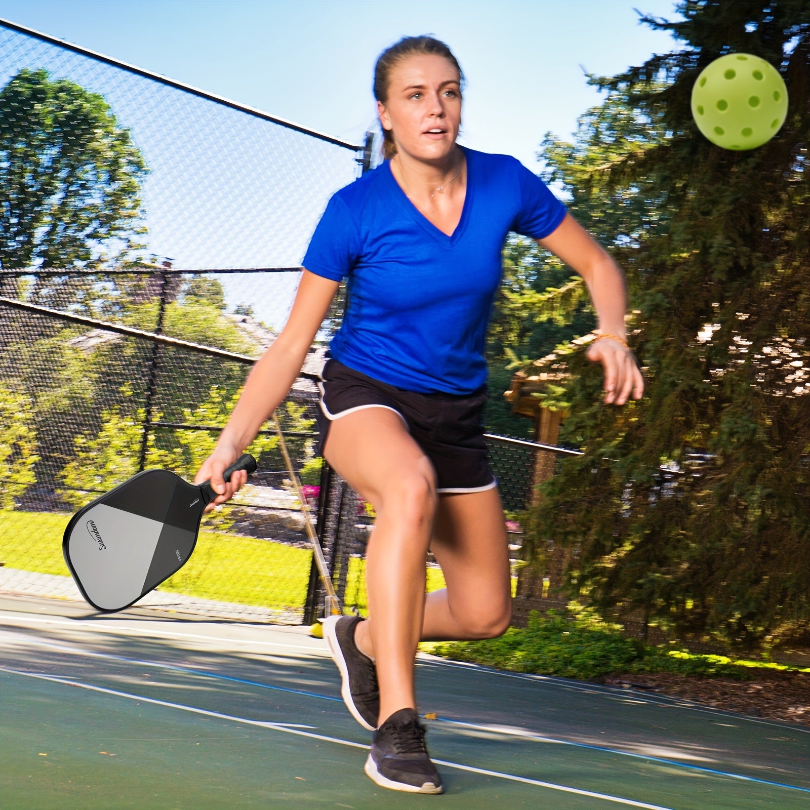 PR100 GR GA Pickleball Paddle Set Racket 2pcs Pickleball 4pcs Bag 1pc
