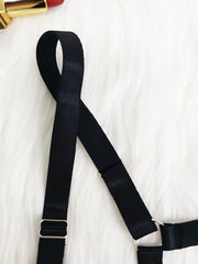 Hollow Out Ring Linked Panties Sheer Faux Pearl Pendant