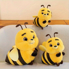 24" Yellow Big Eyed Bee Plush Toy Soft Stuffed Insect Doll