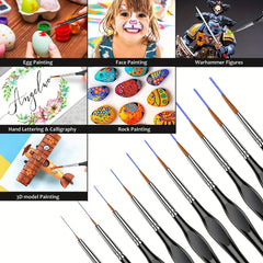 11pcs Fine Detail Brush Set Micro Paint Brush For Fine Detail And Art Painting