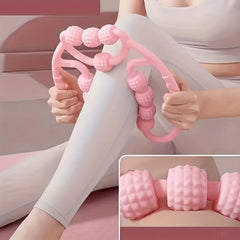 12-Wheel Muscle Roller for Leg Yoga Massage - Yoga Equipment