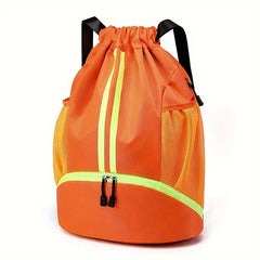Dry Wet Separation Basketball Bag Drawstring Fitness Backpack
