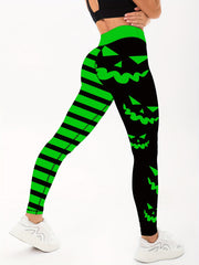 Halloween Printed Yoga Leggings Women's Activewear