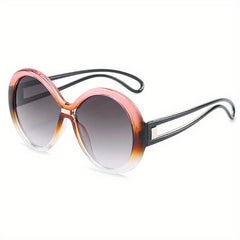 Y2K Round Frame Sunglasses Gradient Lens Glasses UV400