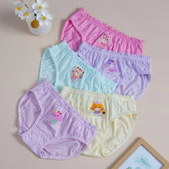 Girls Panda Rabbit Print Shortie Brief Soft Cotton Underwear