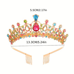 Crystal Rhinestone Bridal Wedding Prom Headband With Comb