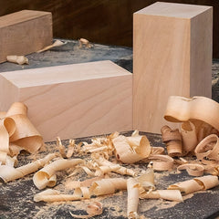 Basswood Carved Building Block Set - Cork Carved Hobby Set
