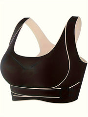 Front Buckle Wireless Push Up Bra