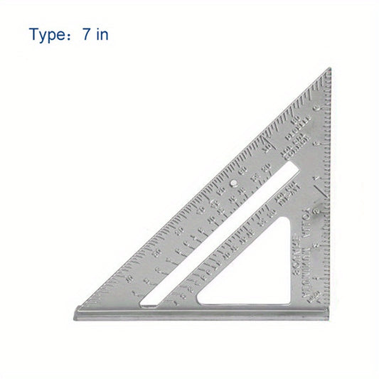 Aluminium Triangle Ruler 17 78 Cm Carpenter Set Square Angle Woodworking Tools