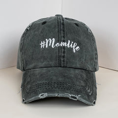 mamlipe Washed Hole Baseball Cap for Men