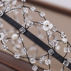 Baroque Bridal Wedding Hair Vines Golden Rhinestone Side Headpieces