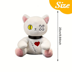 HALLOTOY Emotional Support Cat Plush Toy Extra Stuffed Soft Cuddly Companion