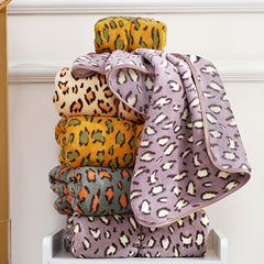 Absorbent Leopard Towel Set for Bathroom and Pool