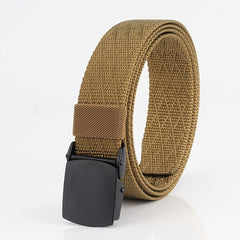 Stylish Women's Nylon Belt with Metal Buckle - 3 Wide