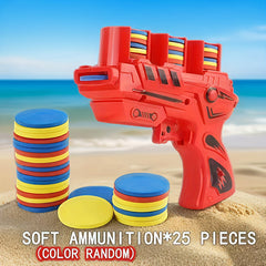 Foam Disc Launcher Flying Disc Handheld Shooter - Indoor/Outdoor Game Toy