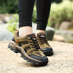 Men's Lace Up Hiking Shoes Non Slip Durable Outdoor Shoes