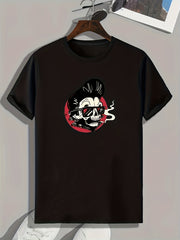 Skull Print Men's Graphic T shirt Casual Comfy Tees For Summer