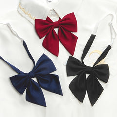 Adjustable Pre-tied Bow Tie Solid Bow Ties For Women