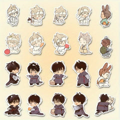60pcs Comic Anime Waterproof Stickers for Laptop Luggage Bike Notebook Helmet