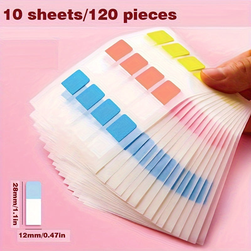 120pcs Multicolor Self adhesive Writable Page Guide Labels