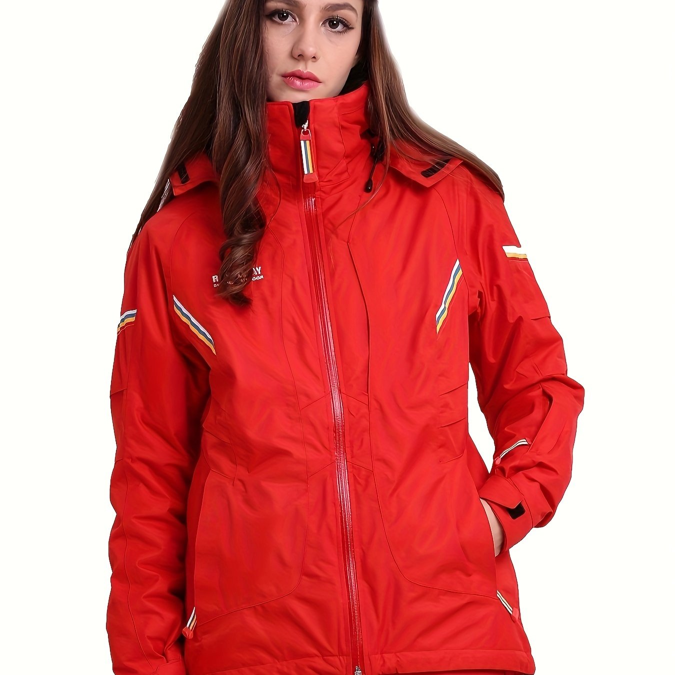Women's Thermal Ski Jacket Waterproof & Windproof Outdoor Sports Coat