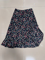 Floral Print High Waist Asymmetrical Skirt for Women