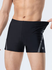 Solid Men's Boxer Sports Swimming Trunks Beach Shorts Surfing Beachwear