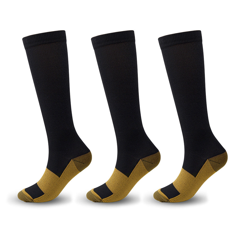 3 Pairs Compression Socks 15-20mmHg for Enhanced Blood Flow