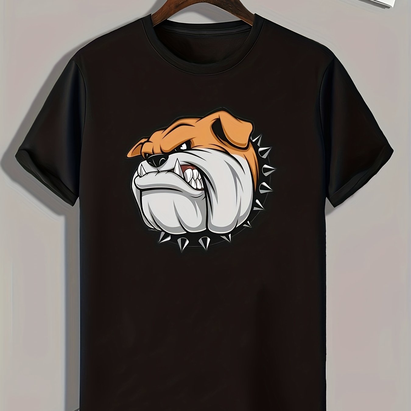 Dog Pattern Print Men's Comfy Sports T shirt Graphic Tee