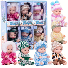 6pcs Baby Dolls Pajama Fairy Princess Doll Toy Set