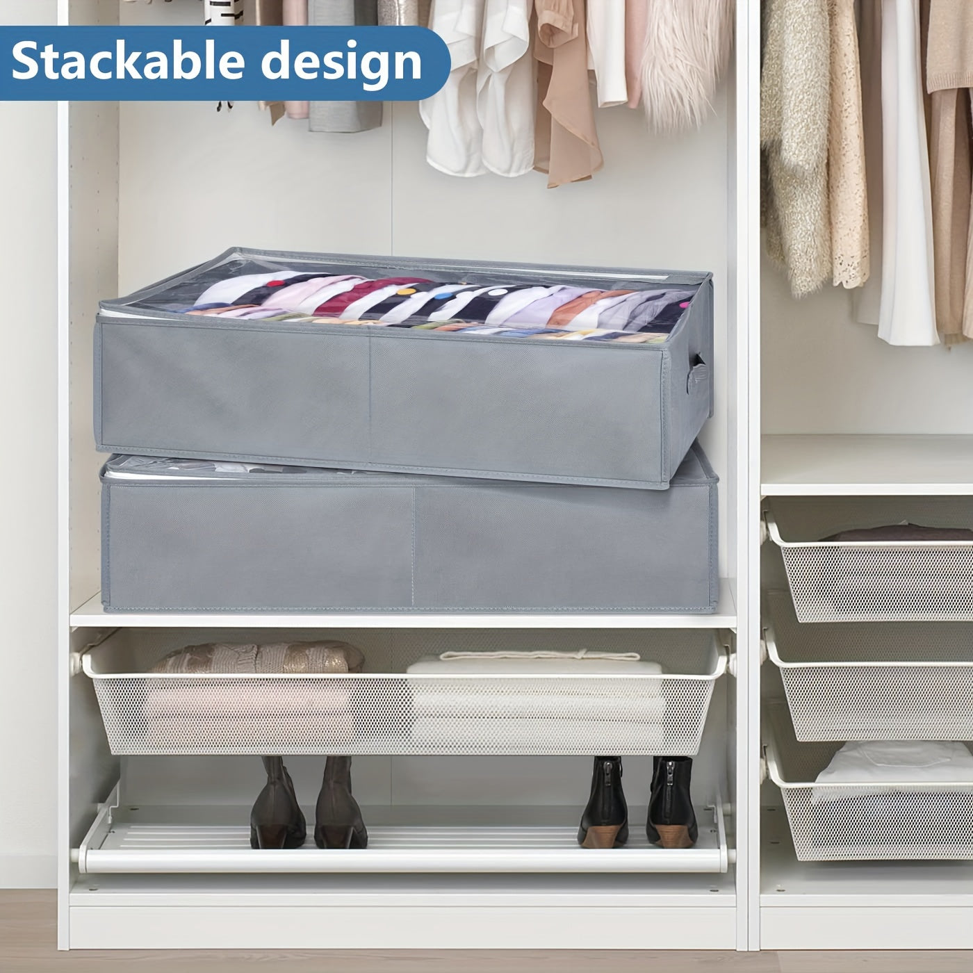 Baseball Cap Storage Box Large Capacity Holder for 50 Hats